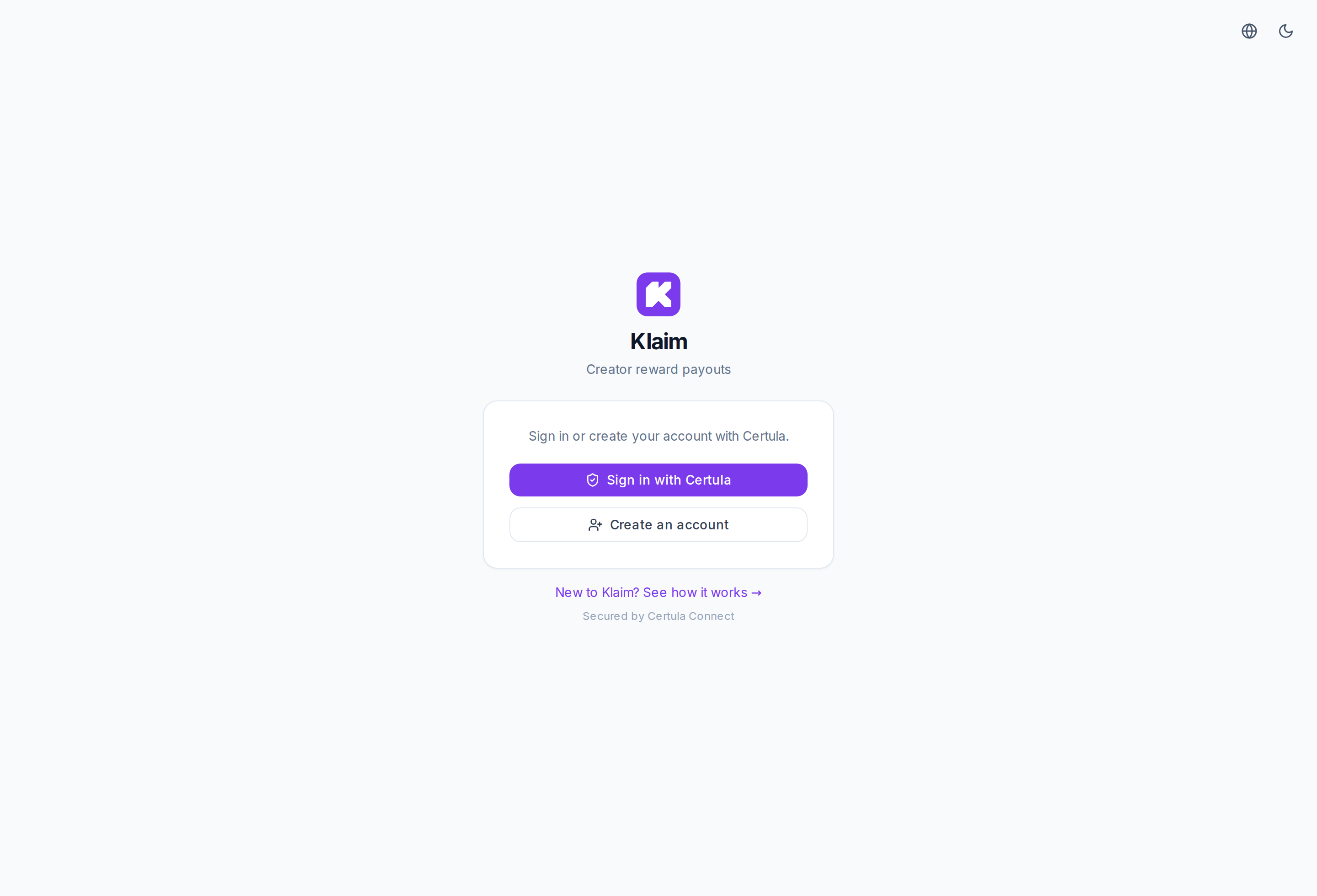 Sign in or create your account