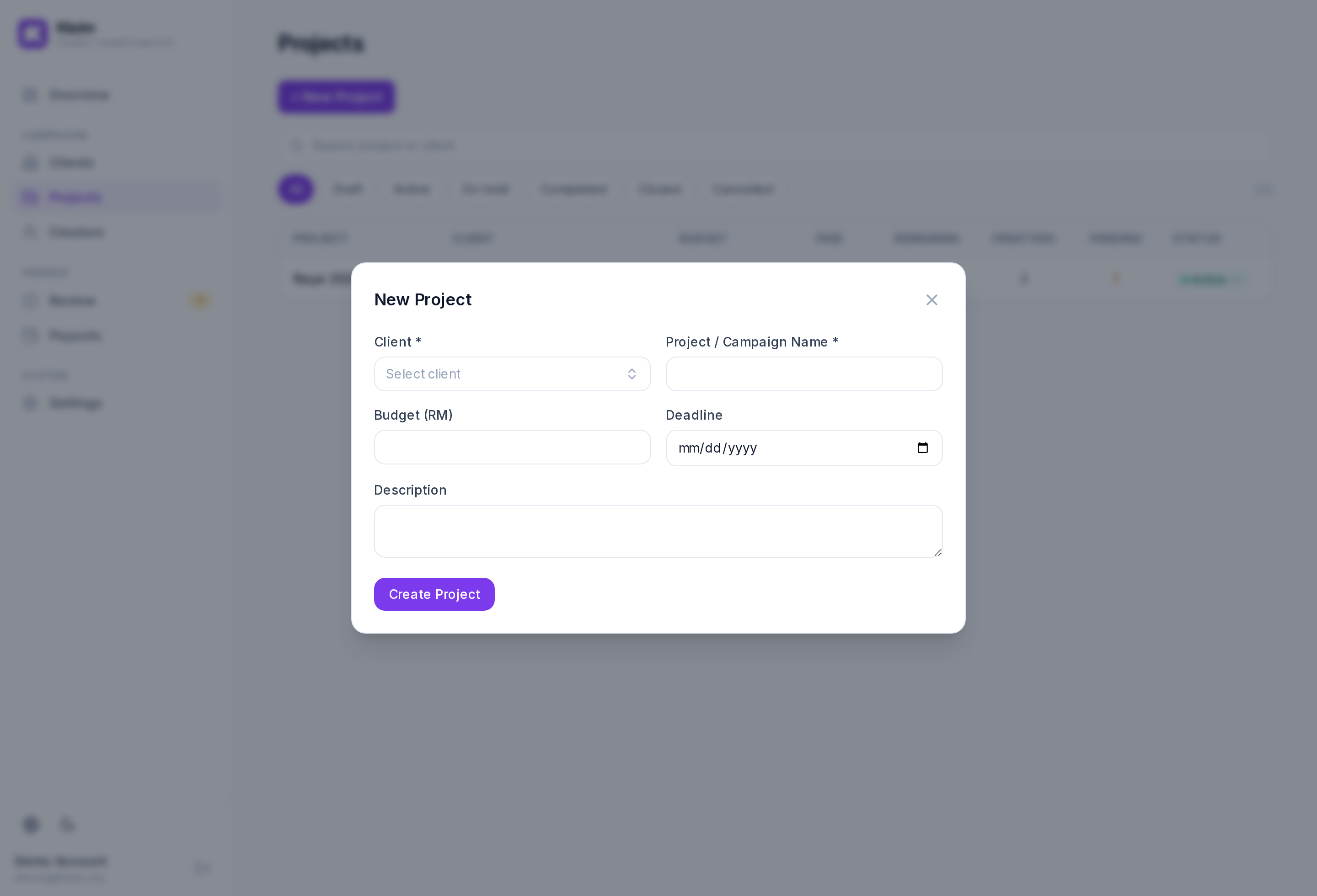 Create a campaign