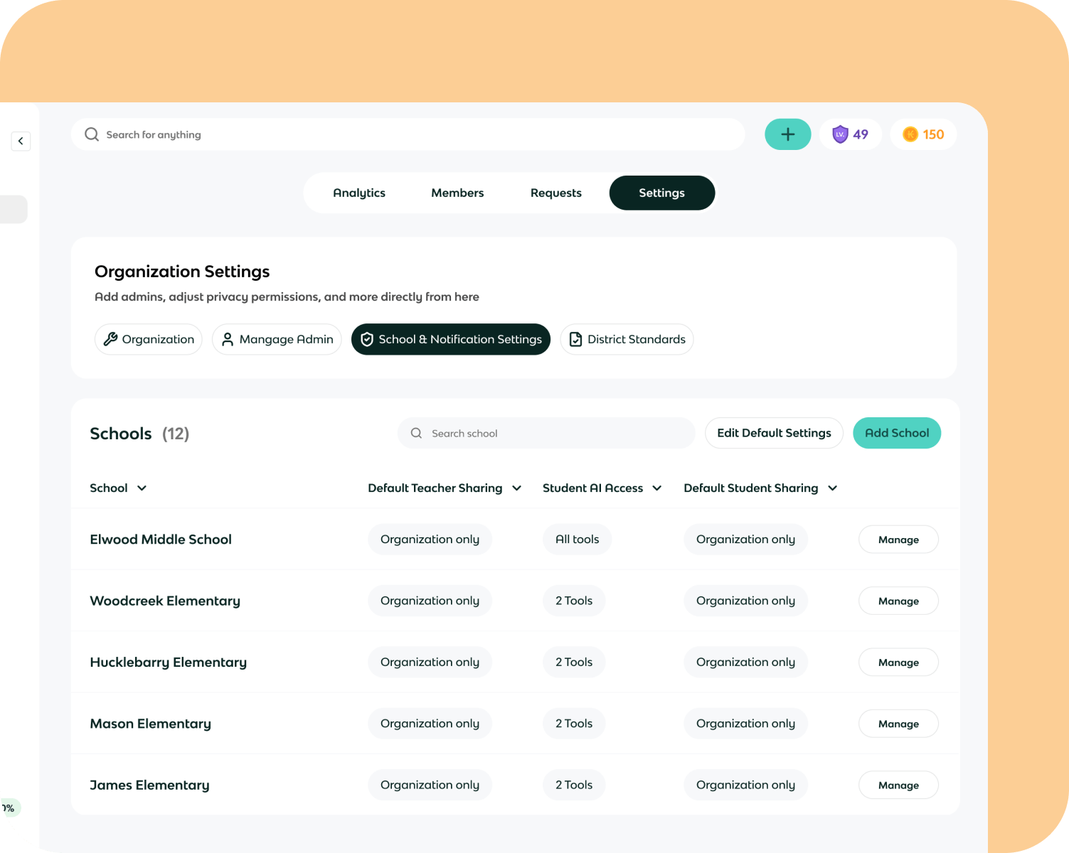 Customize sharing, subscription, and AI